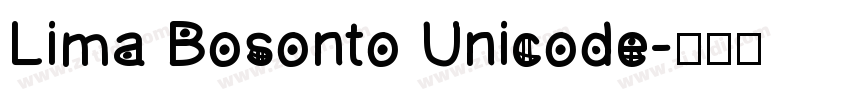 Lima Bosonto Unicode字体转换